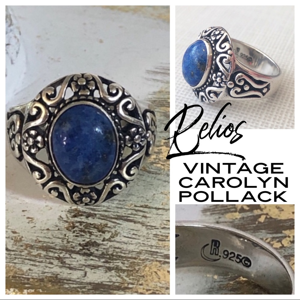 Relios Carolyn Pollack Lapis Silver Ring